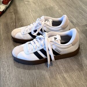 Adidas White and Black Sneakers